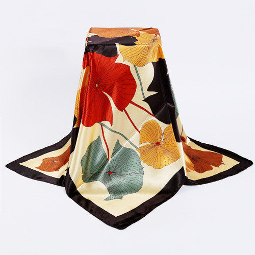 Pañuelo de Seda Simulada Cuadrado - Image 7