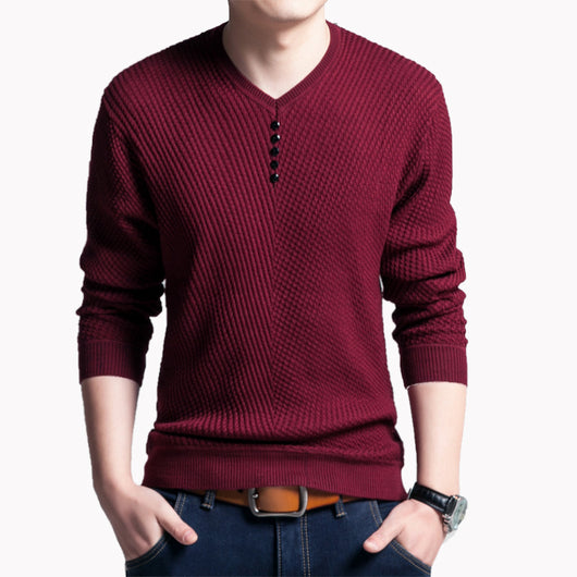 Suéter de Cuello Redondo con Bloques de Color para Hombre Joven - Image 31