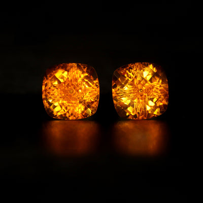 Aretes Cuadrados de Cristal y Oro - Elegancia Minimalista - Image 8