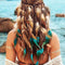 Diadema Bohemia de Plumas Bicolor - Accesorio Étnico para Cabello