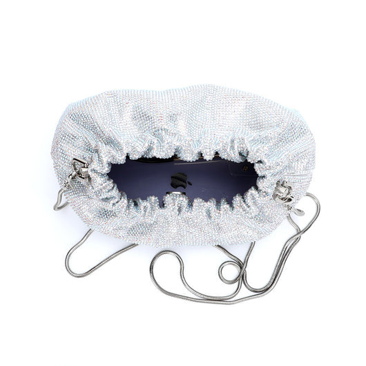 Bolso de Noche con Diamantes Completos y Cordón Ajustable - Image 3