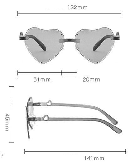 Gafas Infantiles BelleGradient con Diseño de Amor Cartoon - Image 3