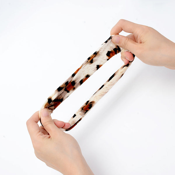 Aro para Cabello con Estampado Leopardo Vintage - Accesorio de Tela