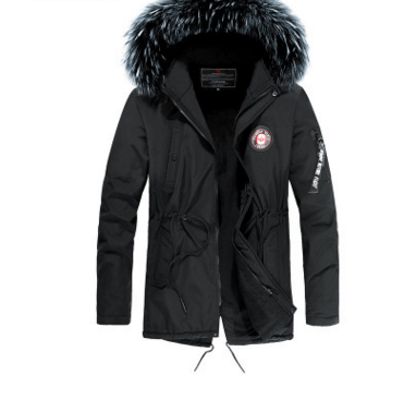 Abrigo de Invierno para Hombre con Cuello de Pelaje - Algodón Grueso y Cálido - Image 3
