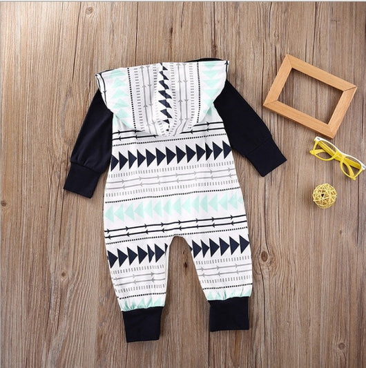 Pijama con Capucha y Arnés Triangular para Recién Nacido - Image 3