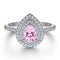 Anillo de Diamante Talla Pera