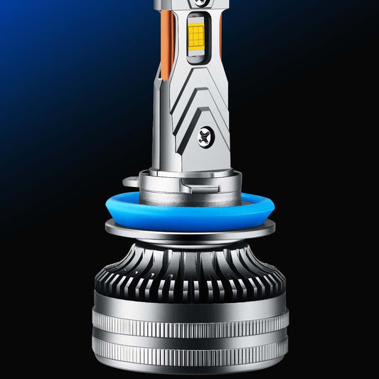 Faro LED Automotriz 120W de Alta Potencia con 9 Perlas y Doble Tubo de Cobre