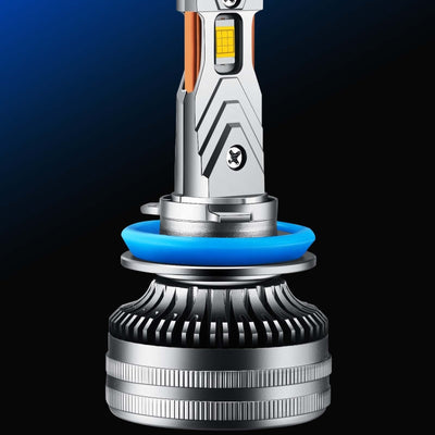 Faro LED Automotriz 120W de Alta Potencia con 9 Perlas y Doble Tubo de Cobre