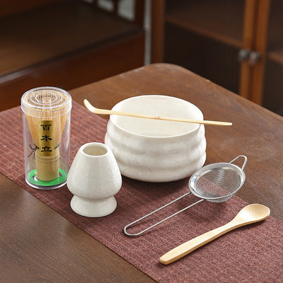 Juego de Té Matcha Kung Fu Estilo Japonés con Acabado Cristalino - Image 4