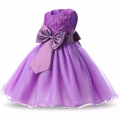 Vestido de Princesa Tutú Floral para Niña - Fiesta, Boda y Cumpleaños - Image 2