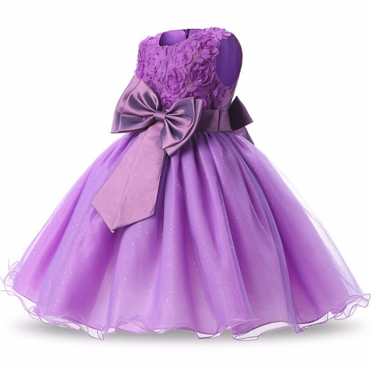 Vestido de Princesa Tutú Floral para Niña - Fiesta, Boda y Cumpleaños - Image 2