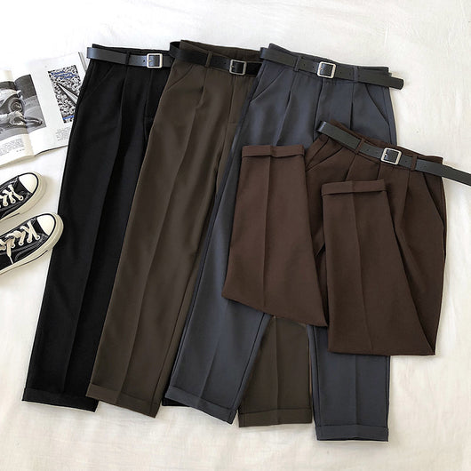 Pantalón Harem de Talle Alto para Mujer con Cinturón Integrado - Image 14