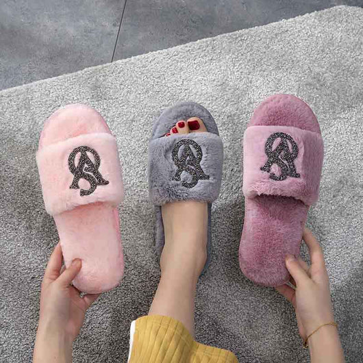 Pantuflas Cálidas de Algodón con Diamantes Brillantes para el Hogar - Image 14