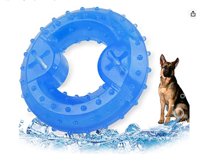 Juguete Refrescante para Perros - Anillo de Dentición Congelable