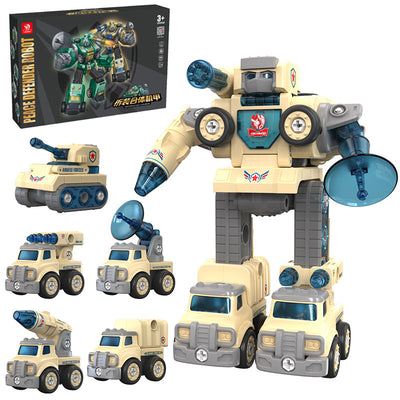 Auto Robot Educativo 5 en 1 - Juguete de Construcción para Niños