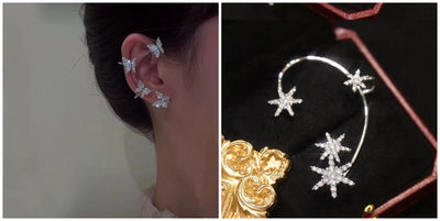 Aretes de Diamante Brillante con Clip Mariposa 2 en 1 - Image 23