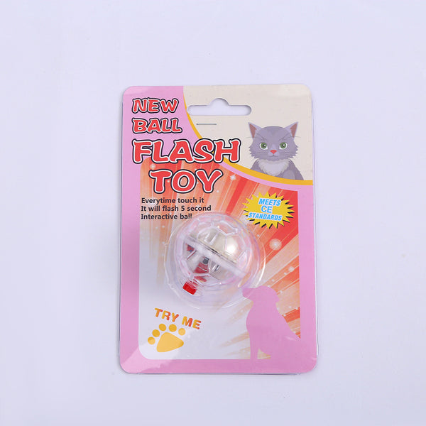 Pelota Interactiva Luminosa para Gatos y Perros - Juguete Transparente con Luz LED