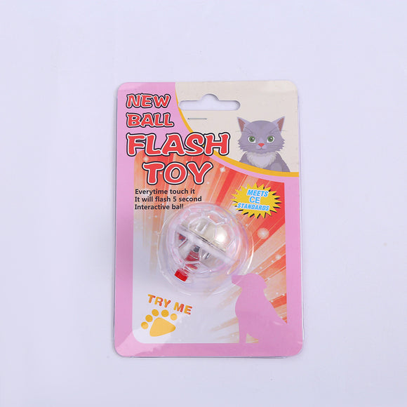 Pelota Interactiva Luminosa para Gatos y Perros - Juguete Transparente con Luz LED