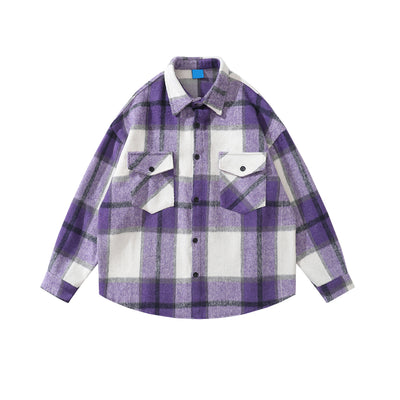 Camisa de Lana a Cuadros para Mujer - Image 5