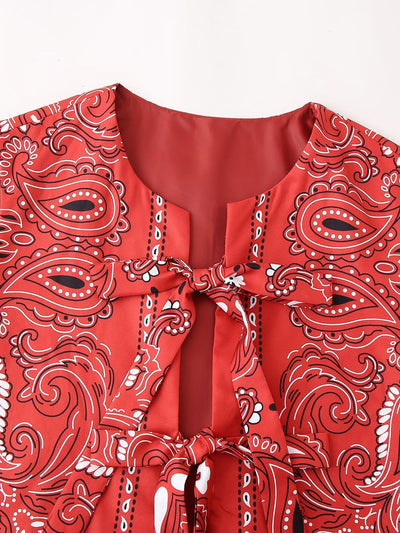 Chaleco Casual de Algodón con Estampado Tie-dye y Cuello Redondo para Mujer - Image 12