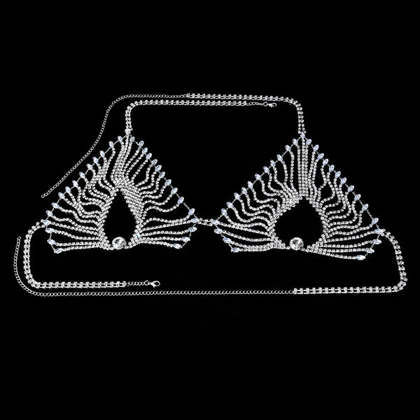 Cadena de Cuerpo Luxury con Cristales Brillantes Multicapas - Image 6