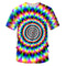 Playera Casual Hombre con Estampado 3D Apertura de Color