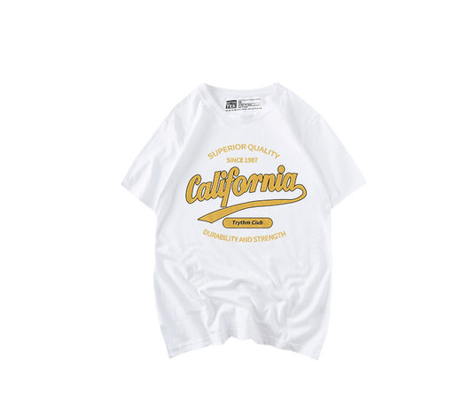 Camiseta Negra Estampado Alfabeto para Mujer Manga Corta 100% Algodón - Image 8