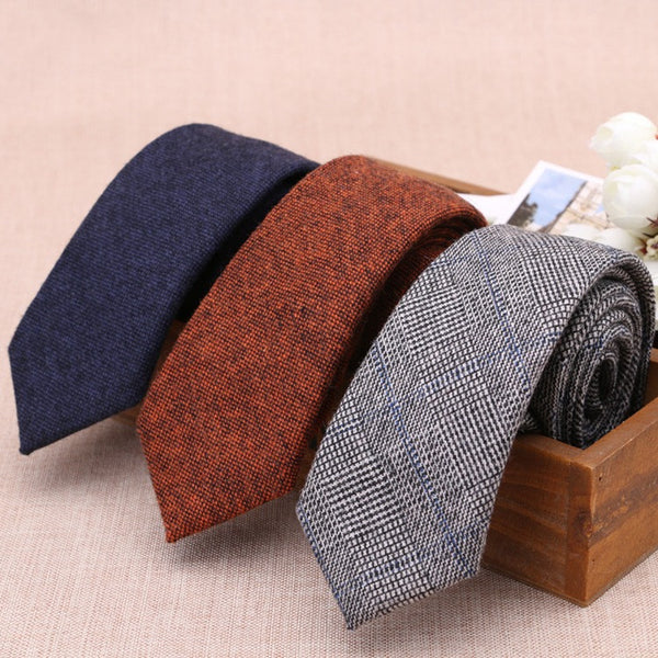 Corbata de Lana 6cm - Elegancia Casual Moderna