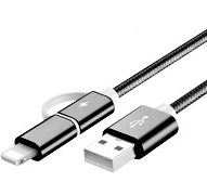 Cable Cargador Rápido 2 en 1 USB Type-C y Micro USB 100cm 2A para Huawei Mate y Honor - Image 8