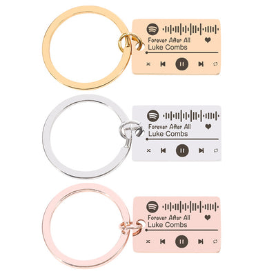 Llavero Personalizado con Código de Música Escaneable en Acero Inoxidable - Image 6