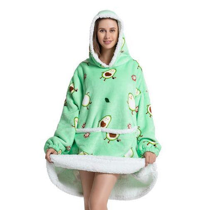 Pijama Sudadera con Capucha y Manta - Abrigo Cálido Versátil - Image 14
