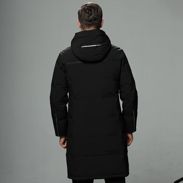 Abrigo de Plumón para Hombre Largo Invierno Premium