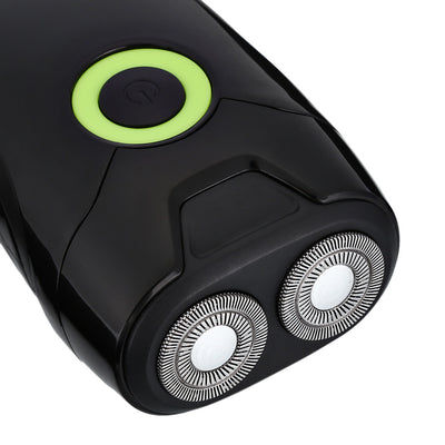 Afeitadora Eléctrica Recargable Kemei 202A con Doble Cabezal Rotatorio y Afilado Automático - Image 5