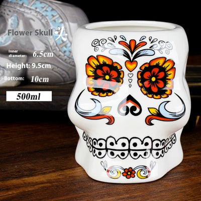 Taza Cerámica Tikí Rostro Humano - Vaso de Cerveza y Cóctel Estilo Isla de Pascua - Image 14
