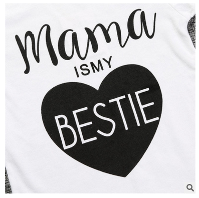 Conjunto de Verano para Bebé Mamá es Mi Mejor Amiga - Pack de 2 Piezas - Image 2
