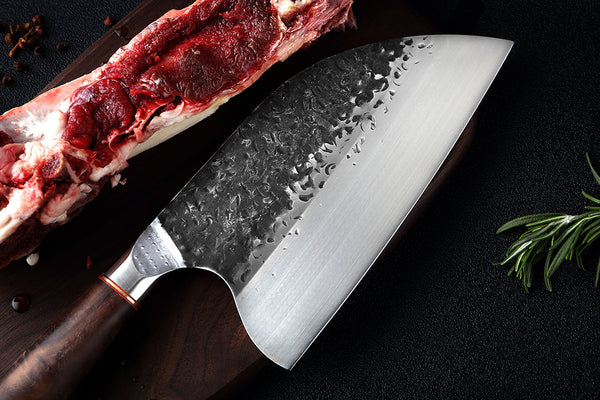 Cuchillo de Cocina Forjado con Acabado Martillado