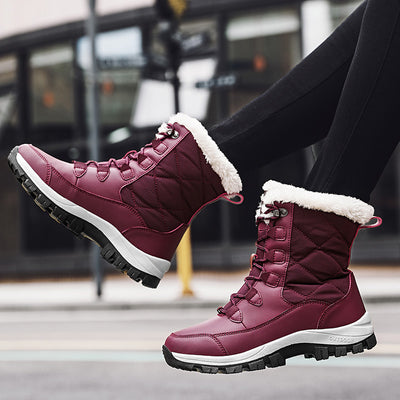 Botas de Nieve Cálidas Acolchadas de Terciopelo para Mujer - Image 13