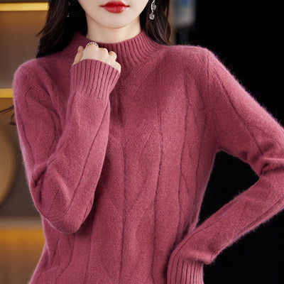 Suéter Tejido Básico para Mujer - Prenda Versátil Otoño Invierno