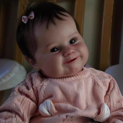 Muñeca Reborn Realista con Cabello Implantado - Apta para Baño - Image 4