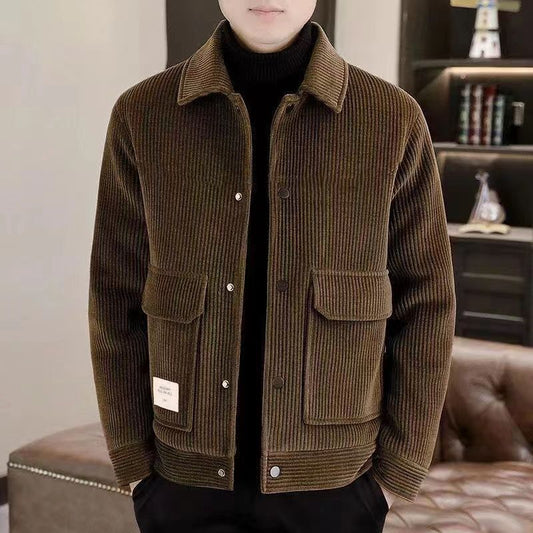 Chaqueta de Pana Casual Elegante para el Trabajo
