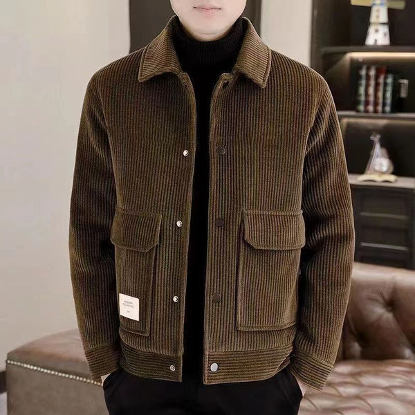 Chaqueta de Pana Casual Elegante para el Trabajo