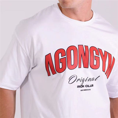 Camiseta Casual Holgada de Algodón para Hombre