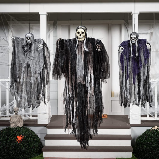 Juego de 3 Fantasmas Colgantes para Decoración de Halloween - Image 15
