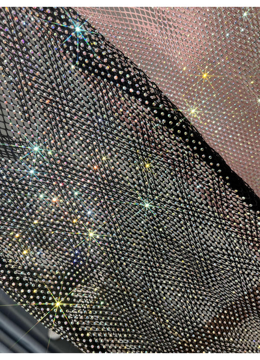 Falda Larga Brillante de Malla con Strass para Niña - Image 20