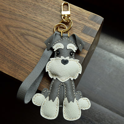 Llavero Schnauzer Cosido a Mano para Auto - Image 13
