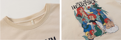 Playera Estampada Suelta y Ajustada para Mujer - Cuello Redondo Manga Corta - Image 7