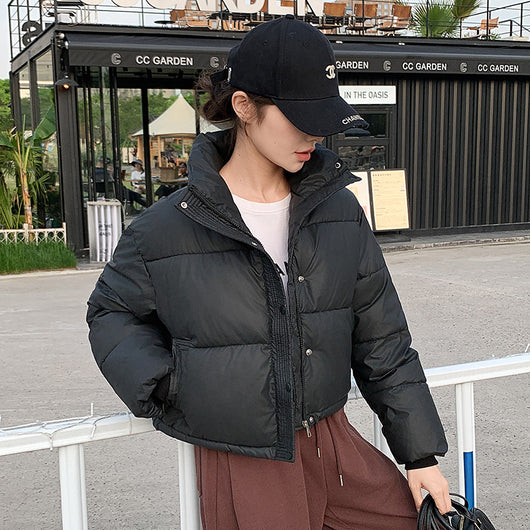 Chaqueta Corta para Mujer con Cuello Alto - Diseño Petite - Image 3