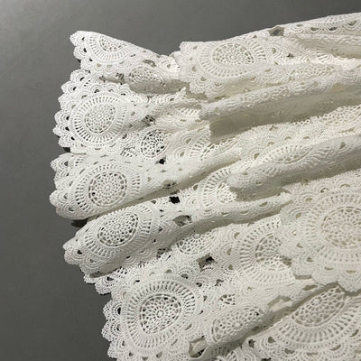 Vestido Elegante con Encaje Calado y Escote en V para Mujer - Image 24