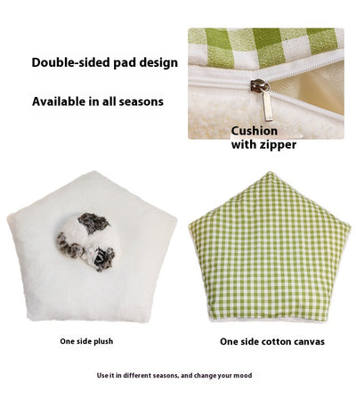 Cama Tienda para Gatos - Nido Desmontable y Lavable Tamaño Pequeño y Mediano - Image 19