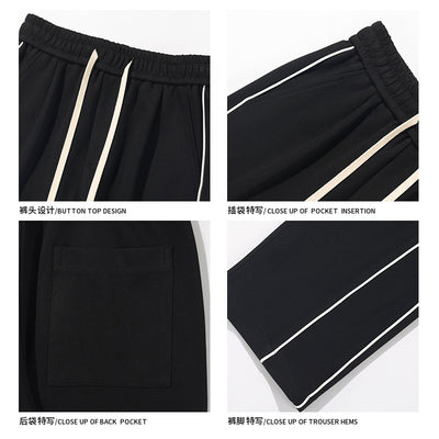 Pantalones de Buzo Hong Kong Cintura Blanca con Cinta - Image 4